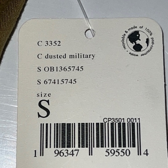 Free People Dusted Military High Rise Ankle Breathe Deeper Leggings size Small - Picture 9 of 16